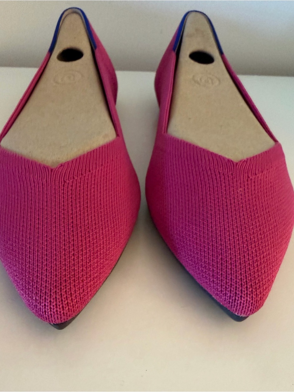 Rothy's Pointed Toe Flats in Berry Pink. Sz. 6.5. - Picture 2 of 8